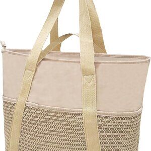 Waterproof Sandproof Mesh Beach Tote Bag Large Capacity for Summer Vacation